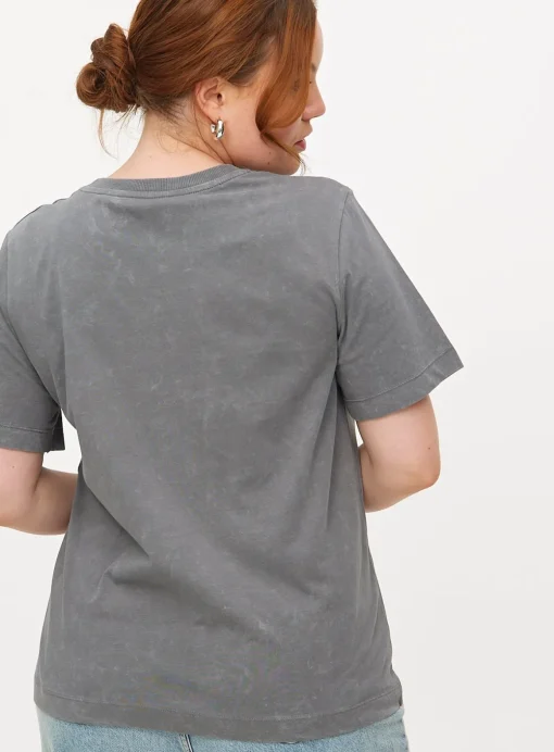 Grey Studded Short Sleeve T-Shirt 14