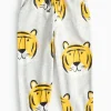 Grey Tiger Print Cuffed Joggers 1-2 years