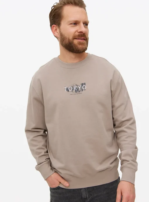 Grey Tokyo Slogan Sweatshirt L