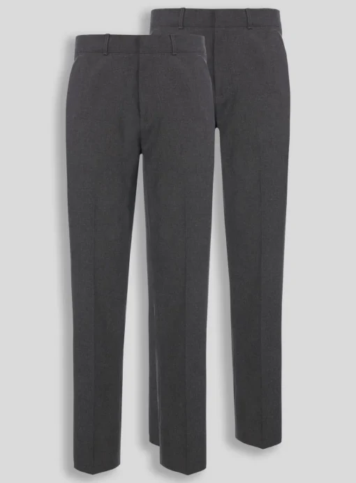 Grey Trousers 2 Pack 10 years