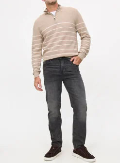 Grey Ultimate Comfort Straight Leg Jeans 38R