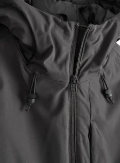 Grey Wadded Tech Coat L