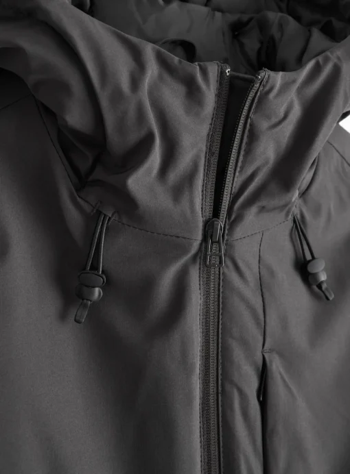 Grey Wadded Tech Coat L