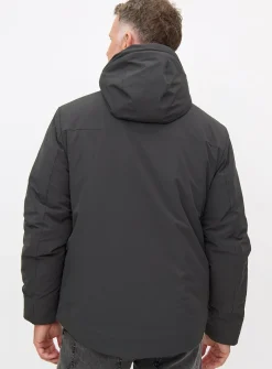 Grey Wadded Tech Coat L