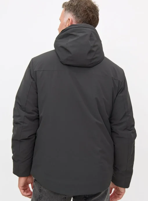 Grey Wadded Tech Coat L