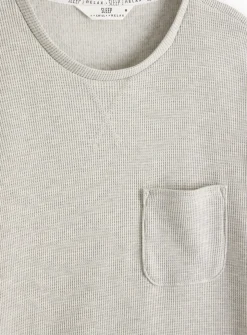 Grey Waffle Co-ord Lounge Top XL