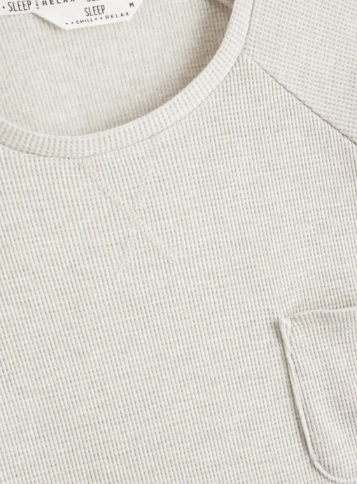Grey Waffle Co-ord Pyjama Top XL