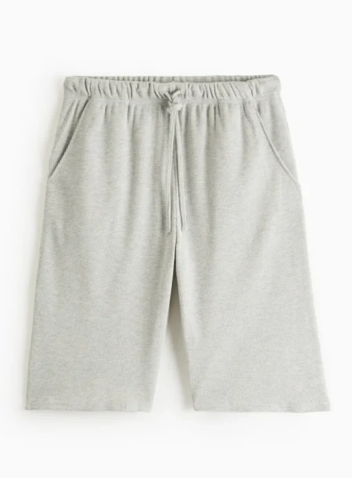 Grey Waffle Coord Shorts XXL