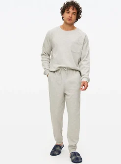 Grey Waffle Pyjama Bottoms XL