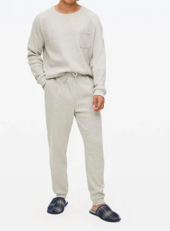 Grey Waffle Pyjama Bottoms XL
