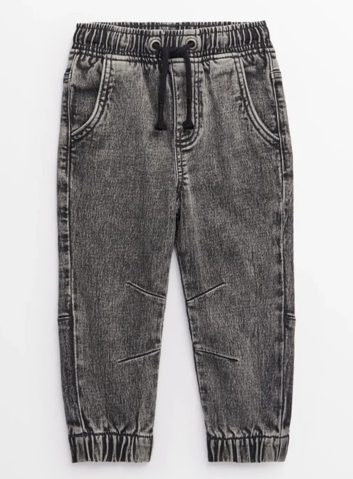 Grey Washed Loopback Jeans 1-2 years