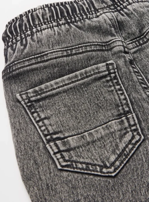 Grey Washed Loopback Jeans 1-2 years