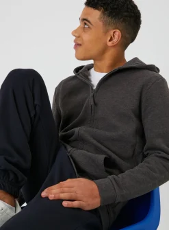 Grey Zip-Through Hoodie 10 years