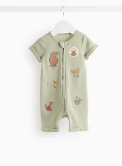 Gruffalo Green Embroidered Romper 3-6 months