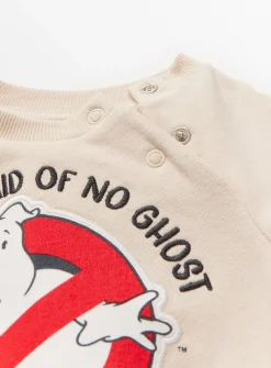 Halloween Ghostbusters Beige Sweatshirt & Brown Leggings Set 3-6 months
