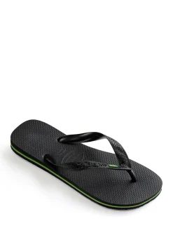 HAVAIANAS Brasil Flip Flops Black 39/40