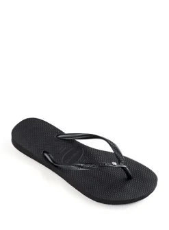 HAVAIANAS Slim Crystal Sw Ii Flip Flops Black 35/36