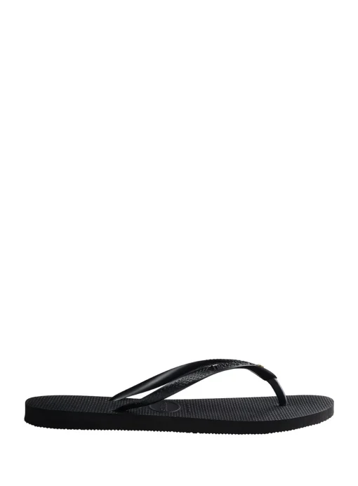 HAVAIANAS Slim Crystal Sw Ii Flip Flops Black 35/36