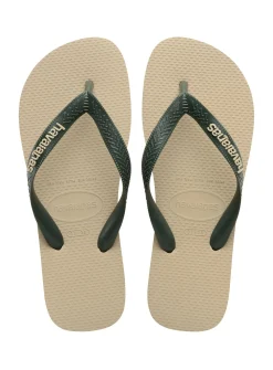 HAVAIANAS Top Logo Pop Up Flip Flops Cream 41/42