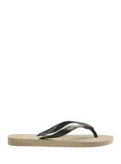 HAVAIANAS Top Logo Pop Up Flip Flops Cream 41/42