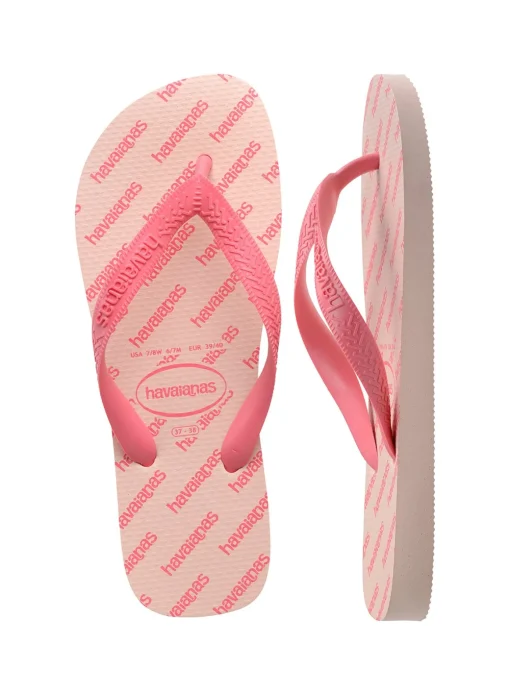 HAVAIANAS Top Logomania Essential Flip Flops Pink 35/36