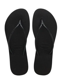 HAVAIANAS Tube Flip Flops Black 35/36