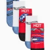 Hot Wheels Socks 5 Pack 4-6.5