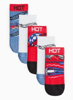 Hot Wheels Socks 5 Pack 4-6.5
