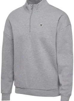 HUMMEL Loose Half Zip With Bee Grey XS