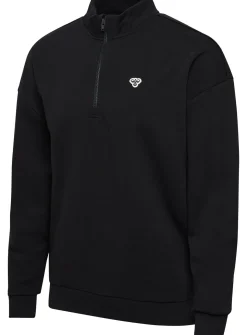 HUMMEL Loose Half Zip With Bee Black XS