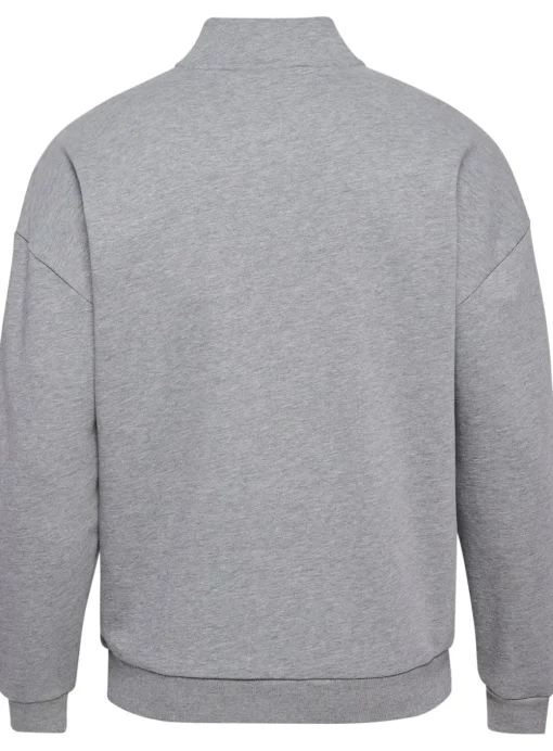 HUMMEL Loose Half Zip With Bee Grey XS