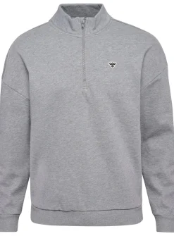 HUMMEL Loose Half Zip With Bee Grey XS