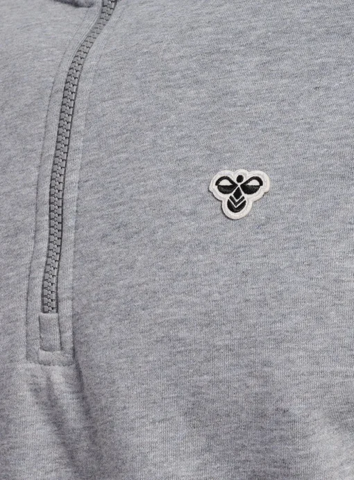 HUMMEL Loose Half Zip With Bee Grey XS