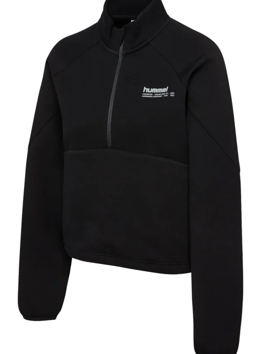 HUMMEL Tech Fleece Women Boxy Half Zip Black M