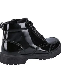 HUSH PUPPIES Jolie Patent Junior Leather Chelsea Boots 11 Infant