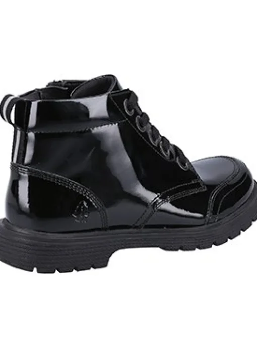 HUSH PUPPIES Jolie Patent Junior Leather Chelsea Boots 11 Infant