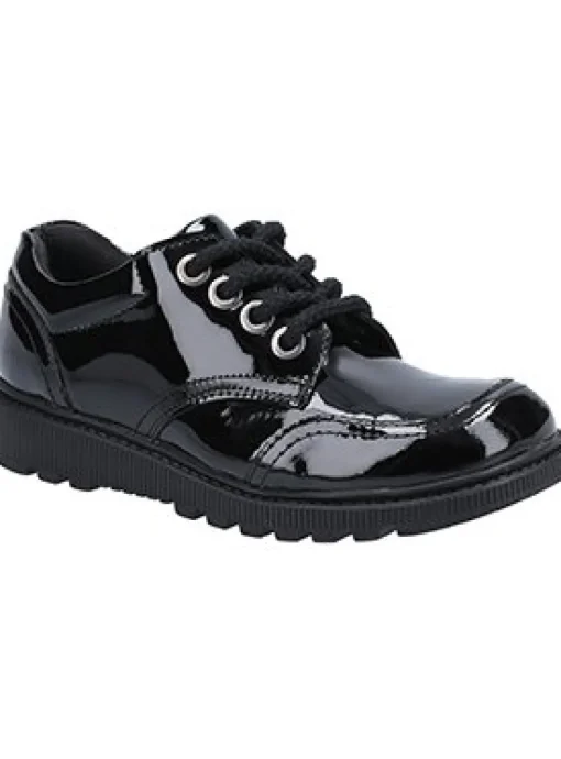 HUSH PUPPIES Kiera Junior Patent School Shoe 13 Infant