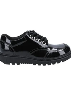 HUSH PUPPIES Kiera Junior Patent School Shoe 13 Infant