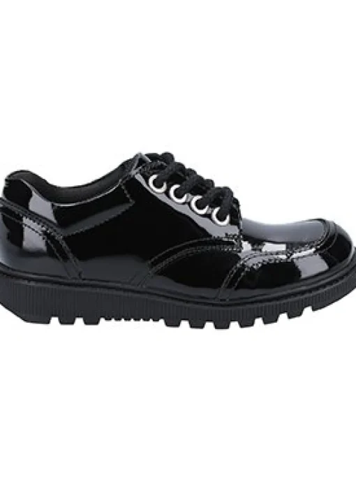 HUSH PUPPIES Kiera Junior Patent School Shoe 13 Infant