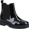 HUSH PUPPIES Laura Patent Junior Leather Chelsea Boots 11 Infant