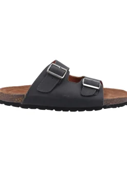 HUSH PUPPIES Nash Slider Black 10
