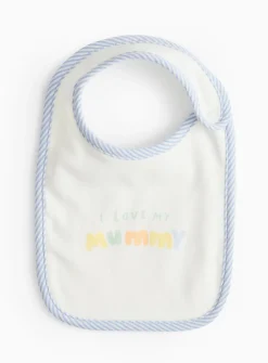 I Love My Mummy Slogan Bib One Size