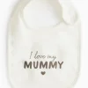 I Love My Mummy Slogan Cotton Bib One Size