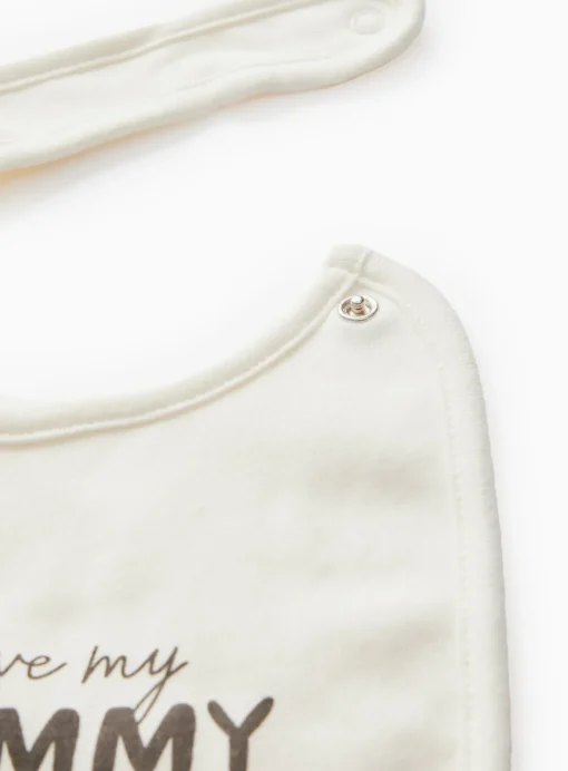 I Love My Mummy Slogan Cotton Bib One Size