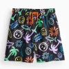 Icon Paint Print Swim Shorts 3 years