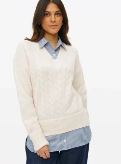 2-In-1 Shirt With Cable Knitted Jumper 14