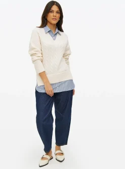 2-In-1 Shirt With Cable Knitted Jumper 14