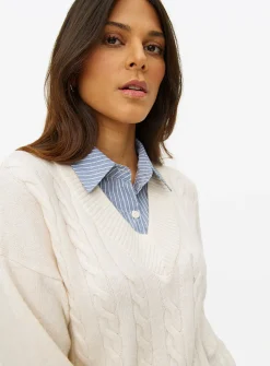 2-In-1 Shirt With Cable Knitted Jumper 14