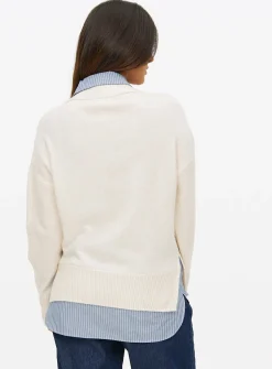 2-In-1 Shirt With Cable Knitted Jumper 14