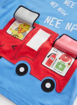 Interactive Fire Engine Pyjama Set 1-2 years